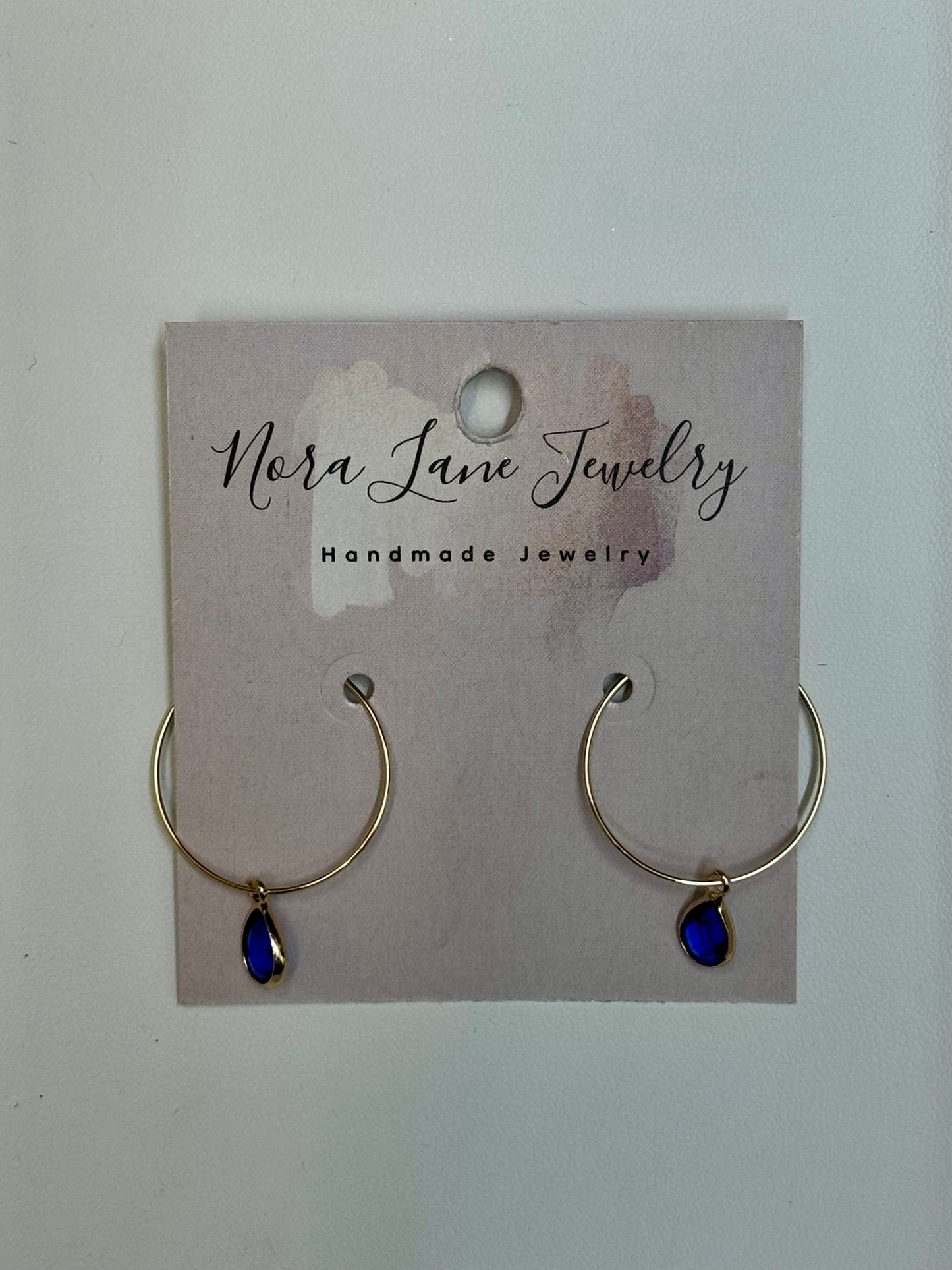 Nora Lane Blue Horizon Hoop Earrings