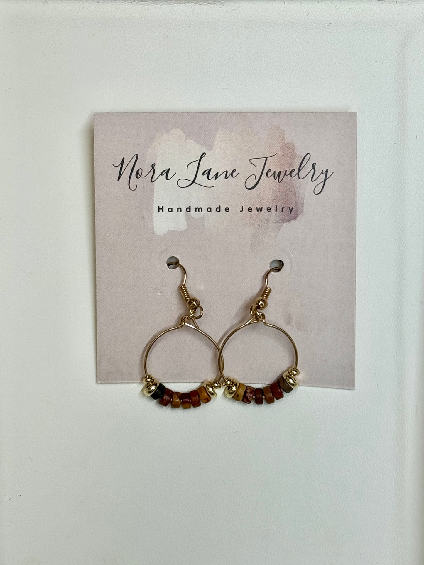 Nora Lane Rustic Harmony Hoop Earrings