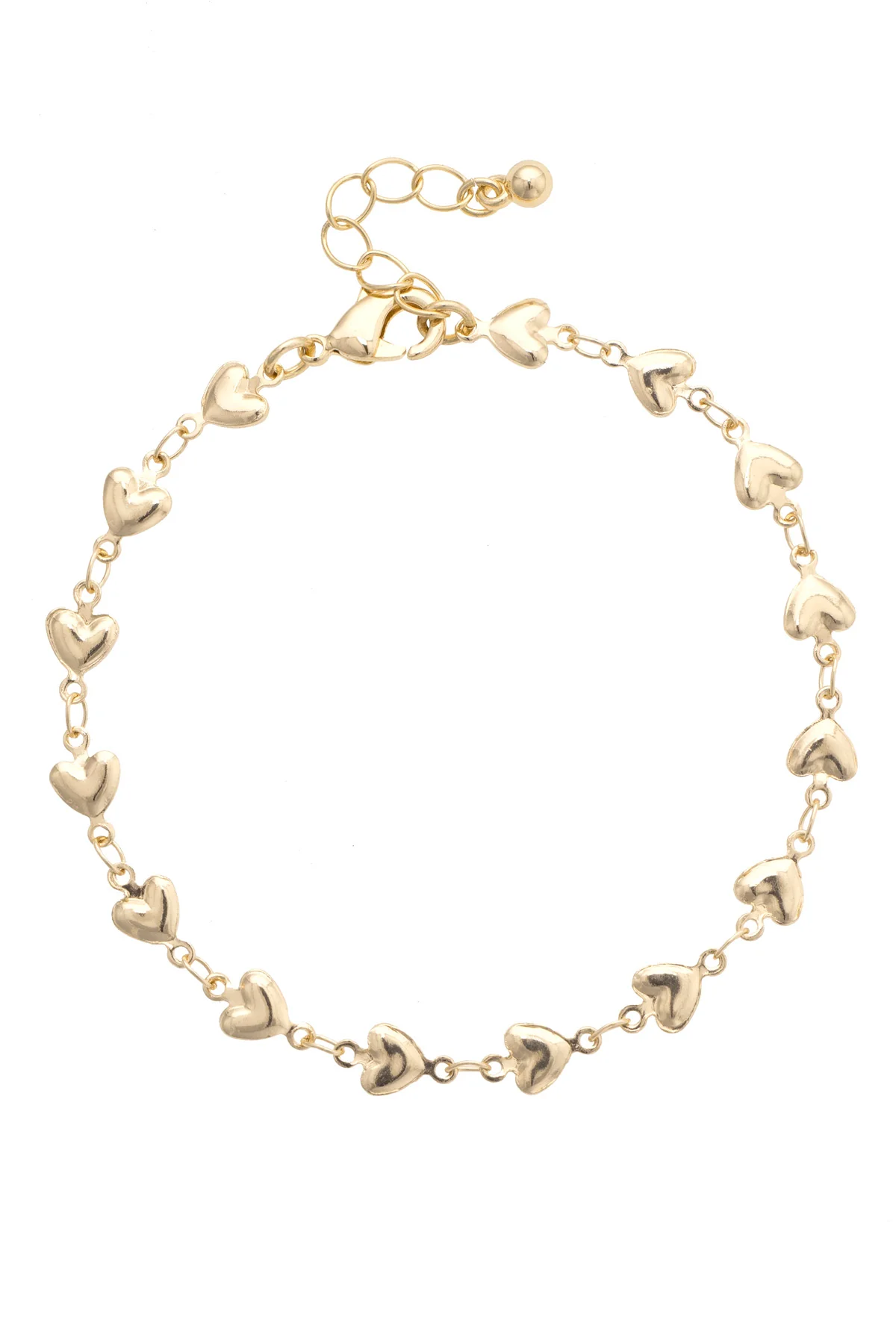 Olivia Heart Linked Bracelet