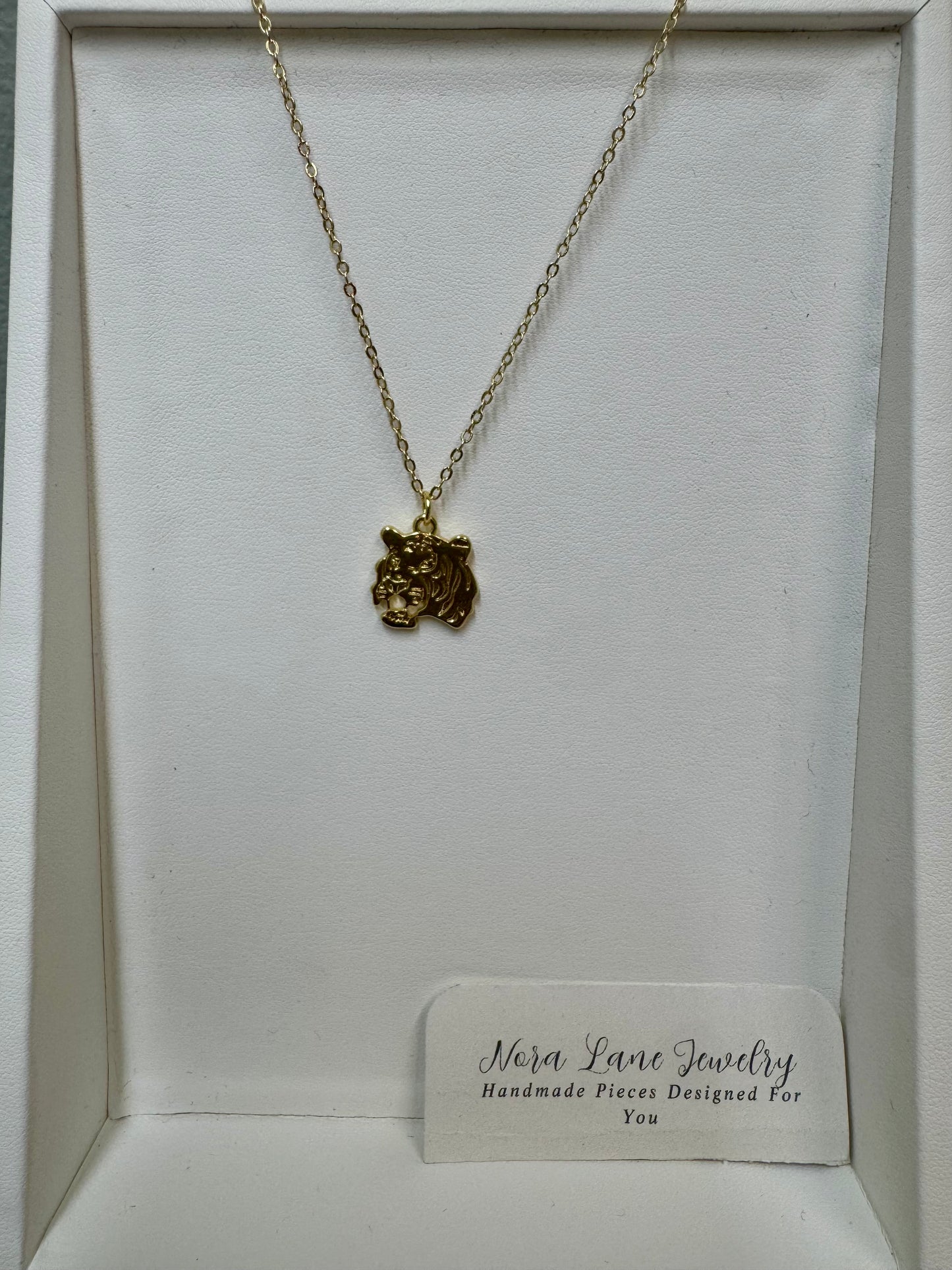 Nora Lane Tiger Pendant Necklace