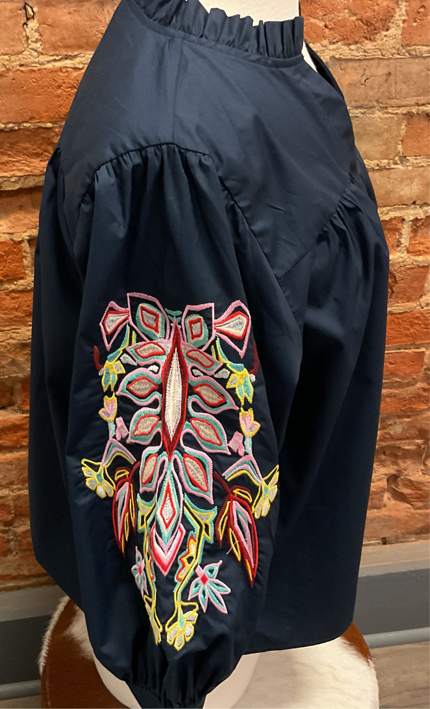 Indigo Dreams Embroidered Top