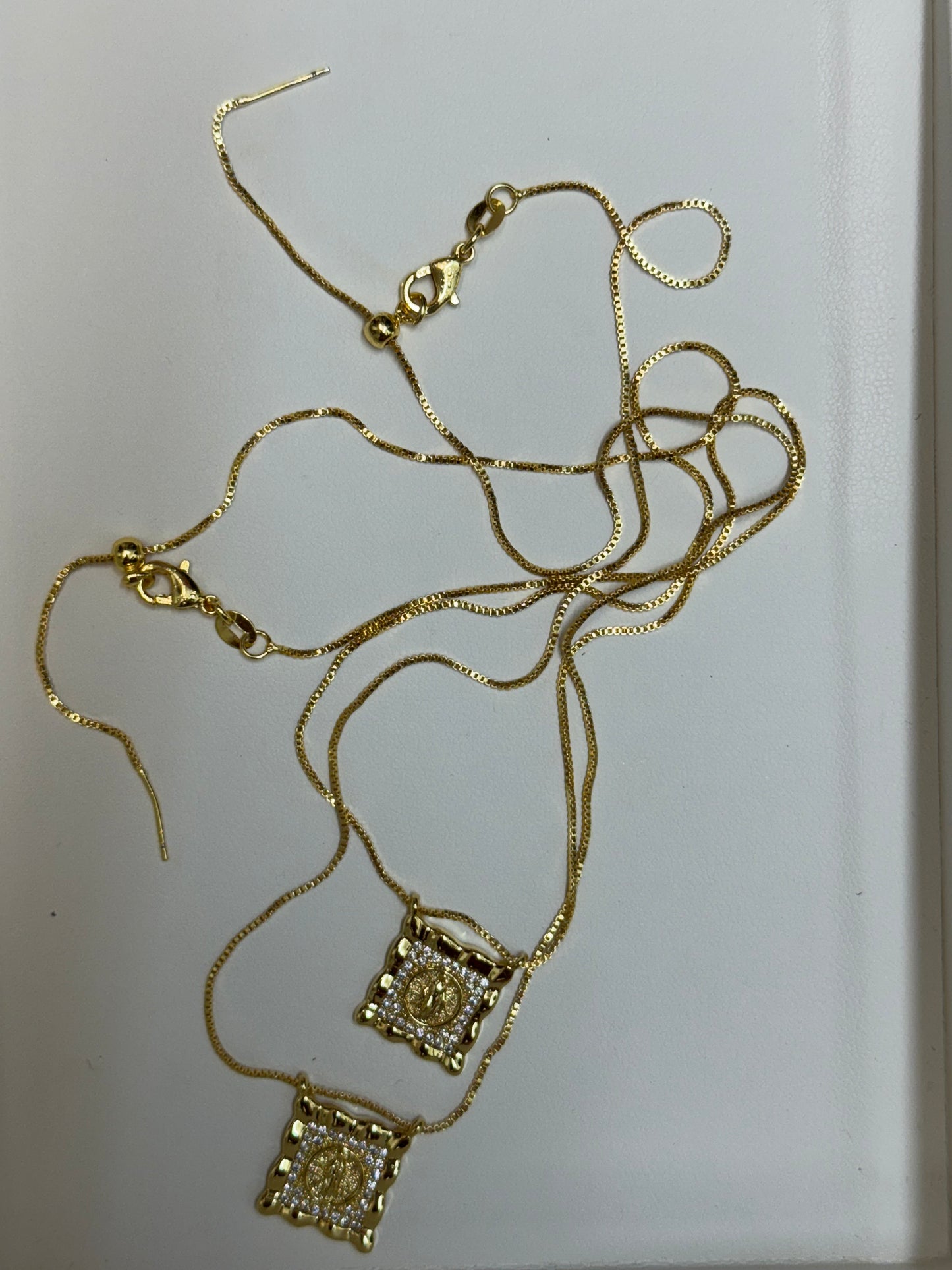 Nora Lane Gold Chain Scapular Necklaces