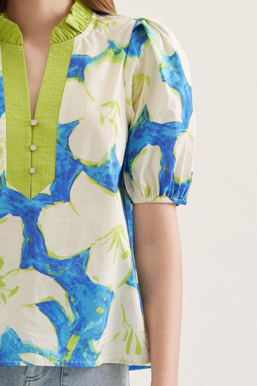 Watercolor Lily Top