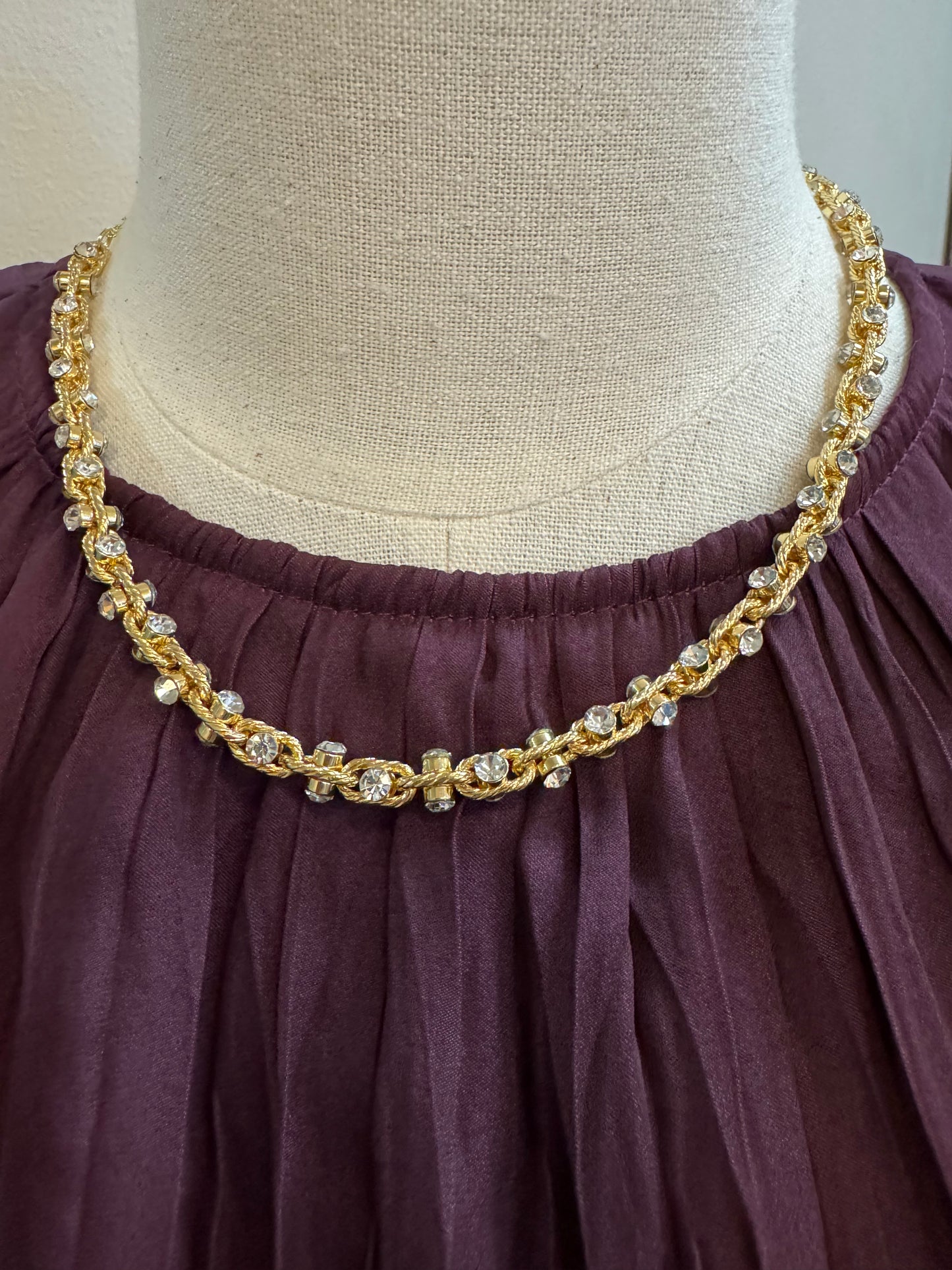 Crystal Rope Chain Necklace