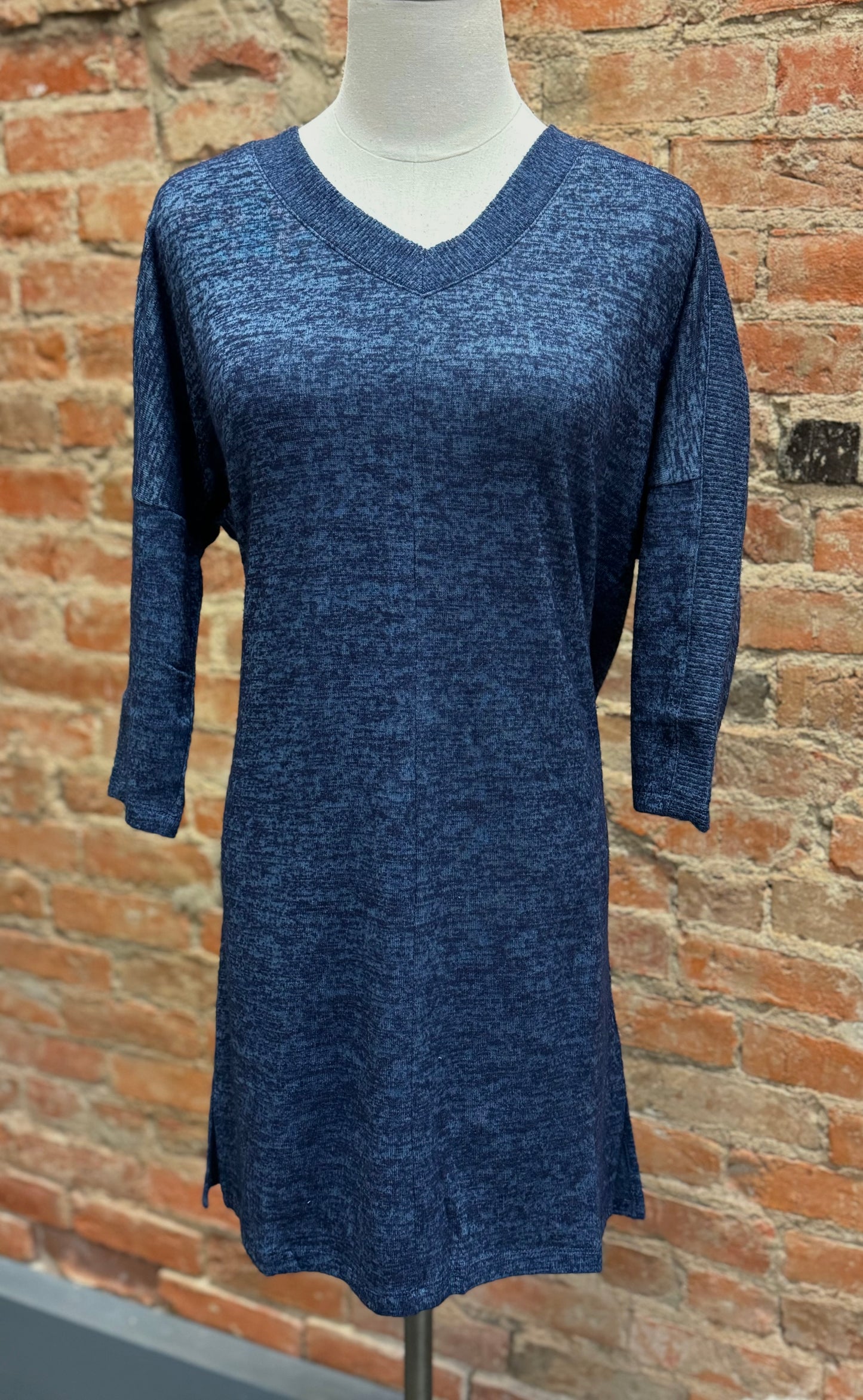 Deep River Melange Knit Dress