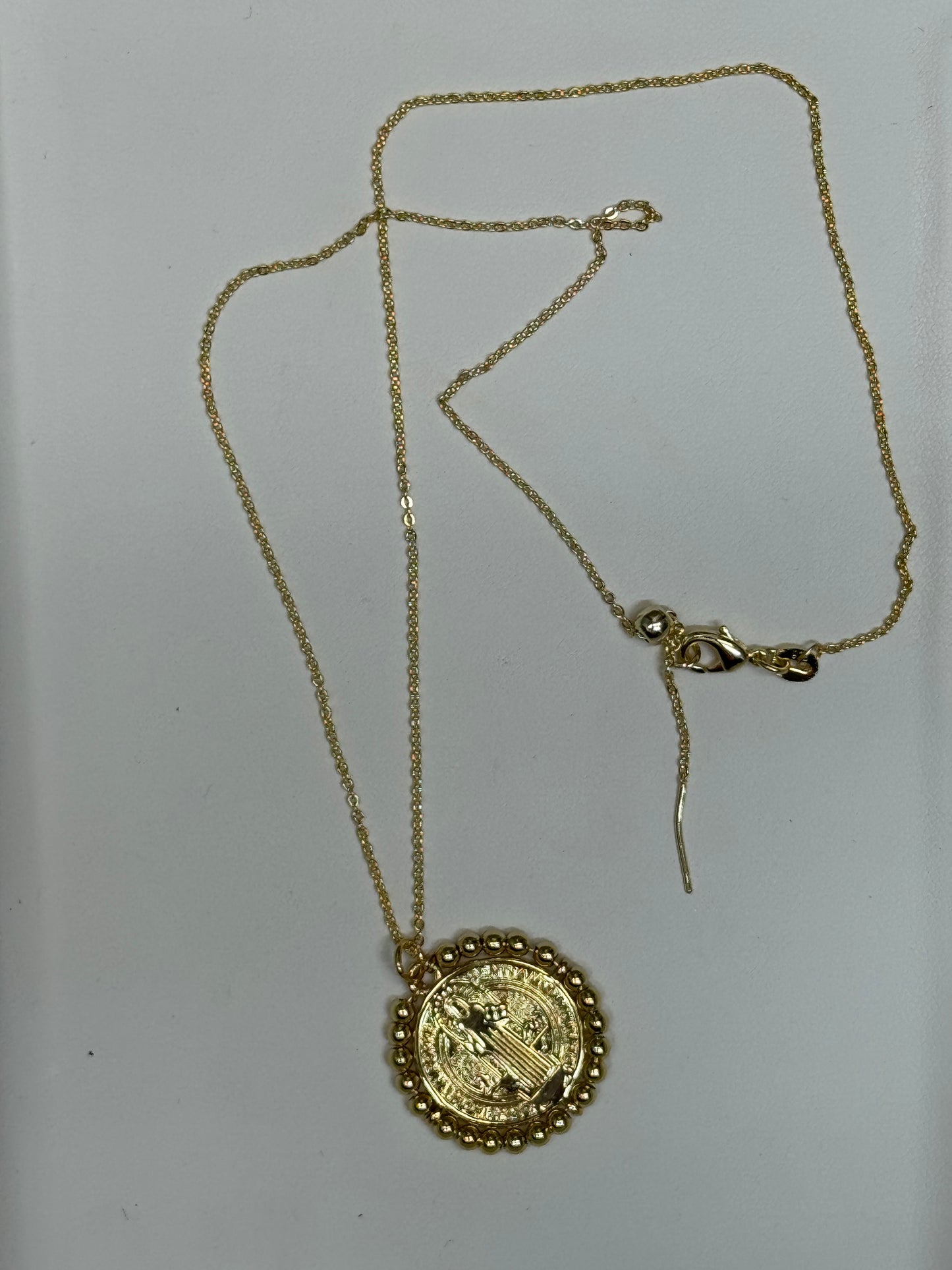 Nora Lane Saint Benedict Gold Necklace