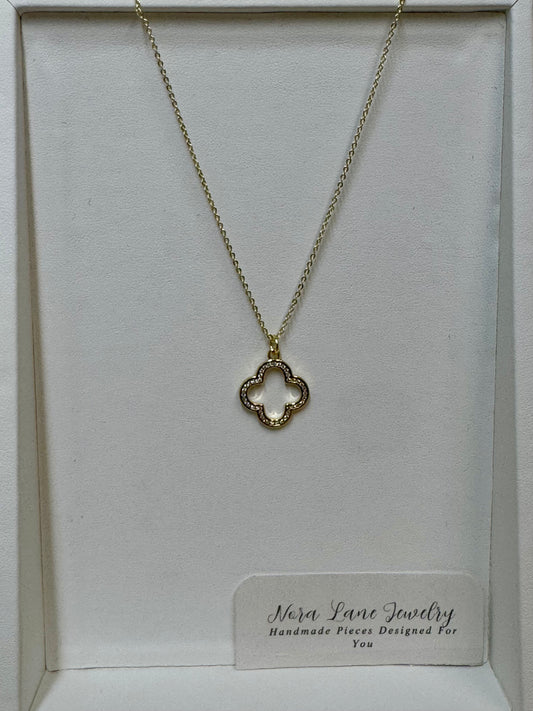 Nora Lane Gold Crystal Necklace