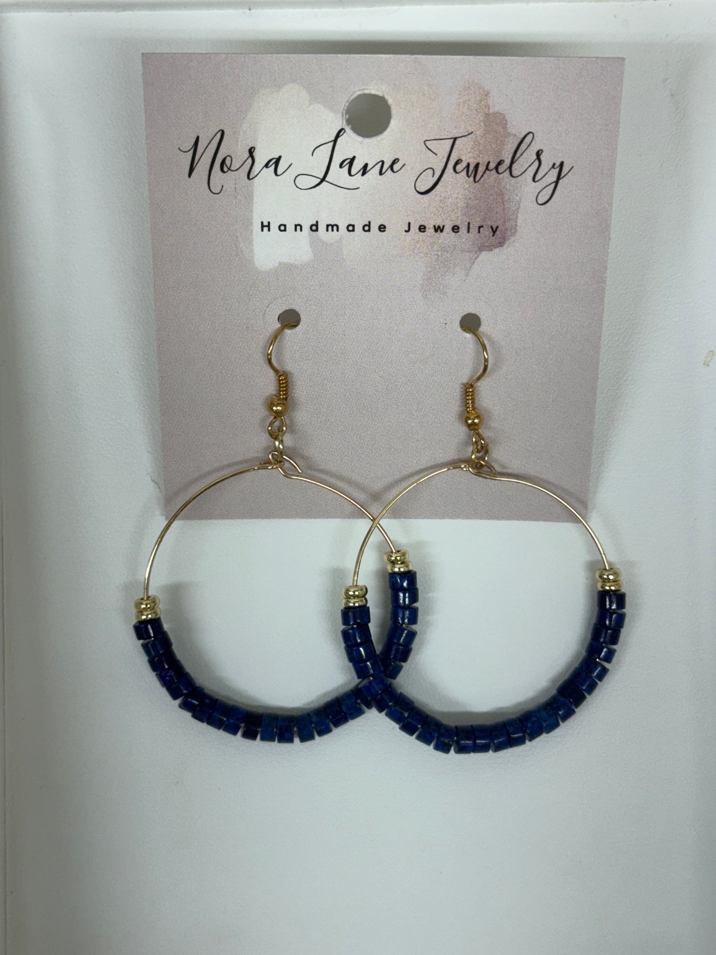 Denim Dream Hoop Earrings