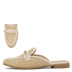 Evander Raffia Mule