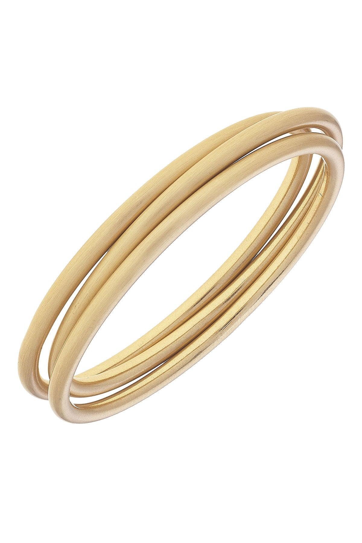 Isla Bangles- Set of 3- (Gold)