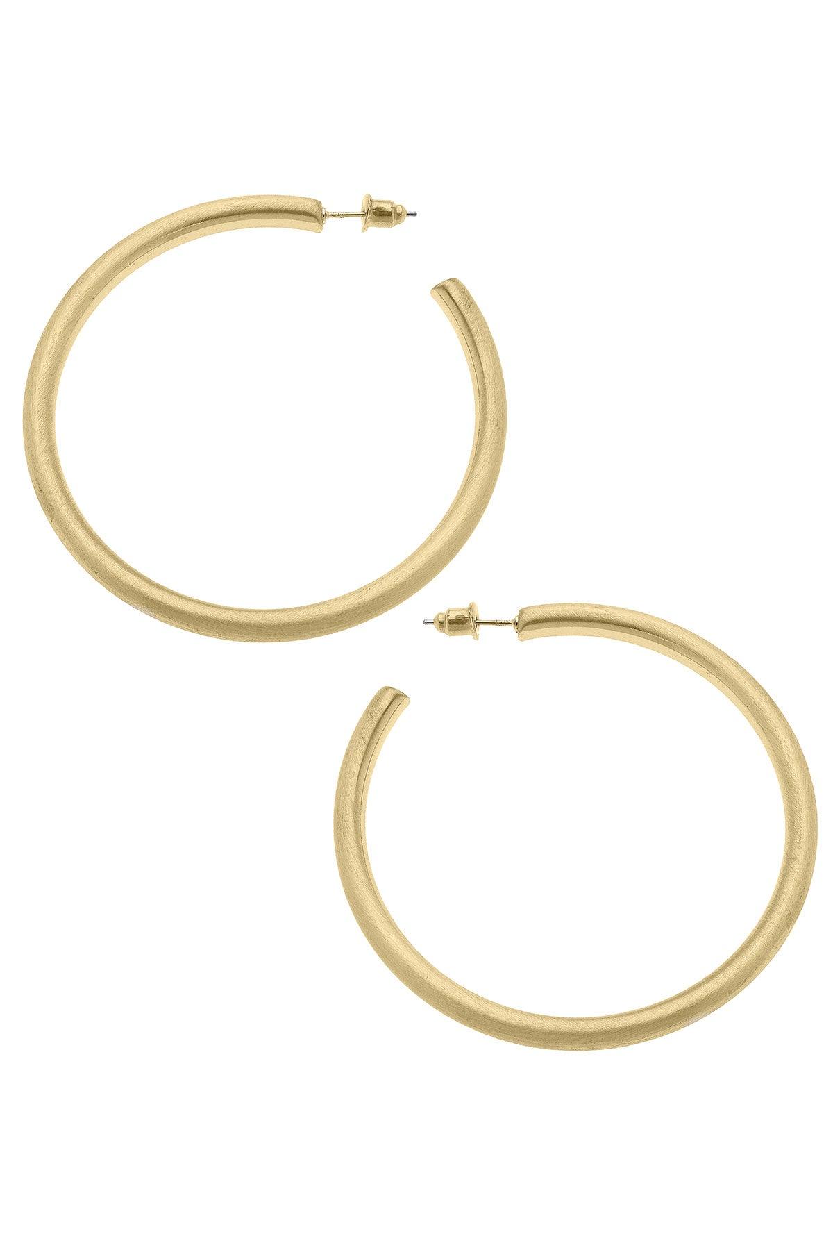 Ivy Hoop Earrings (Gold)