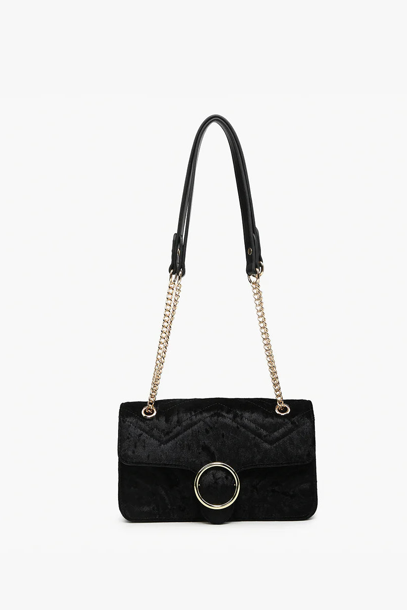 Velvet Crossbody in Black