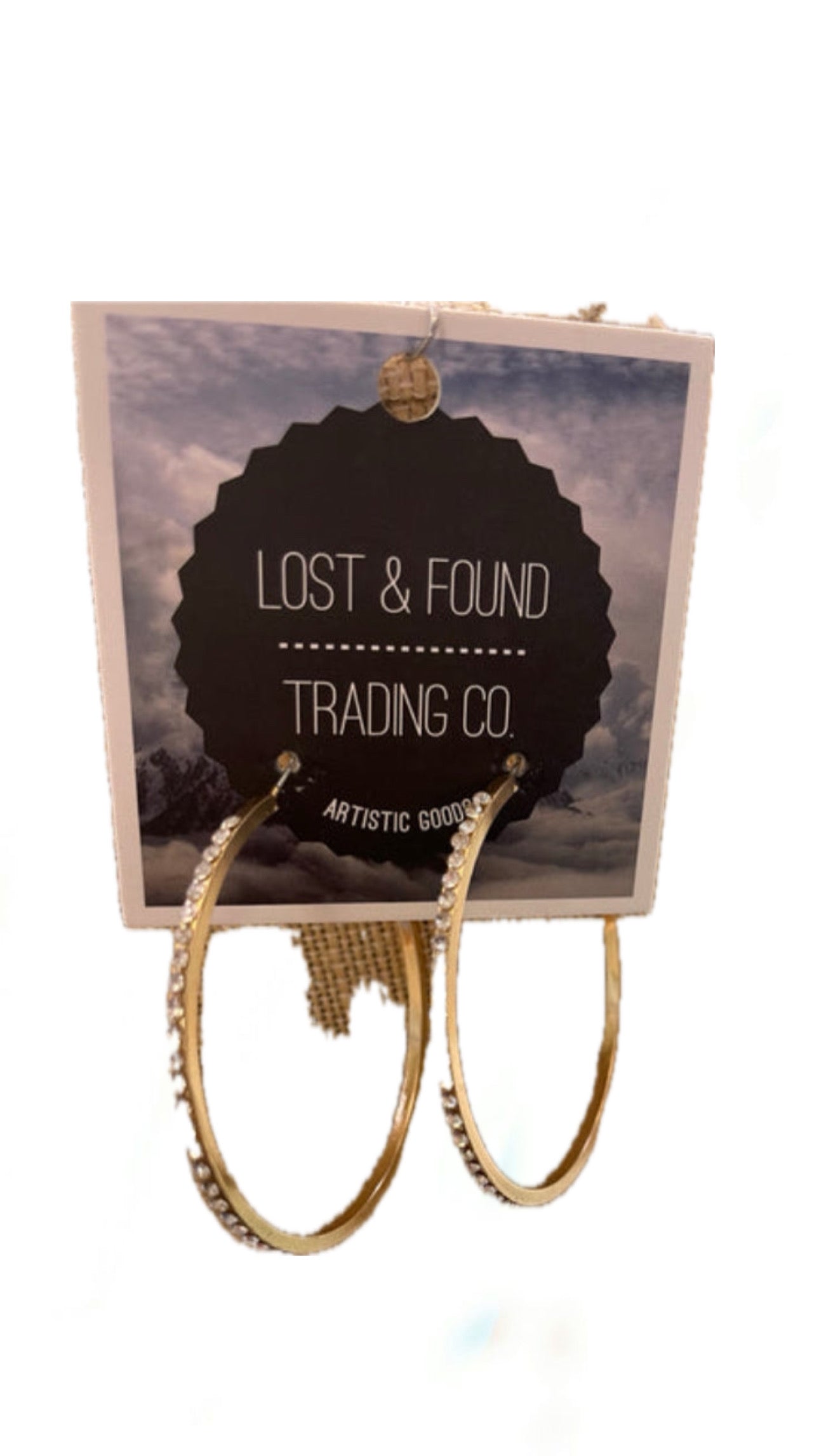 Hoop Rhinestone Earrings