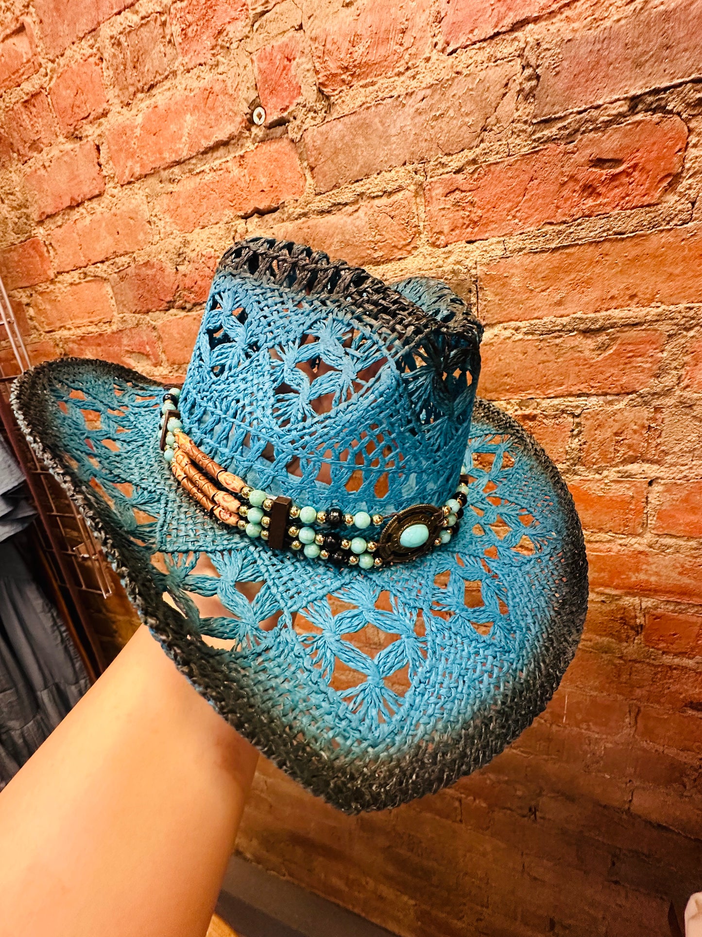 Assorted Abby Woven Cowboy Hat