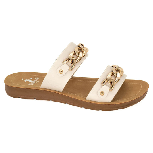 Seeing Double Ivory Corky’s Sandal