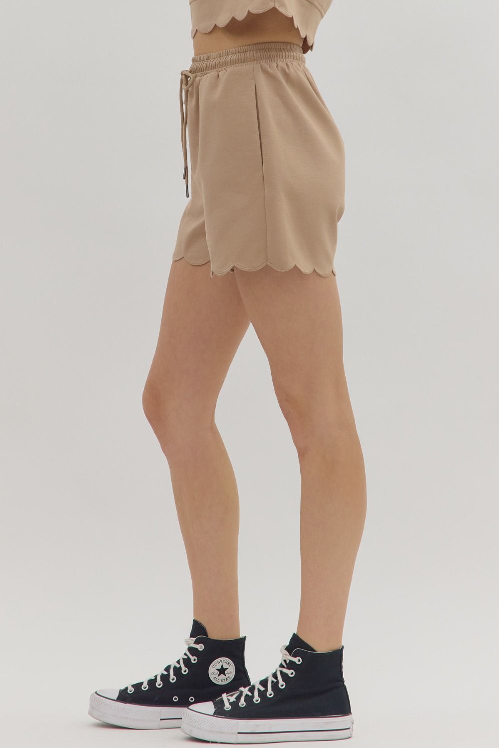 All About Town Scallop Short Set