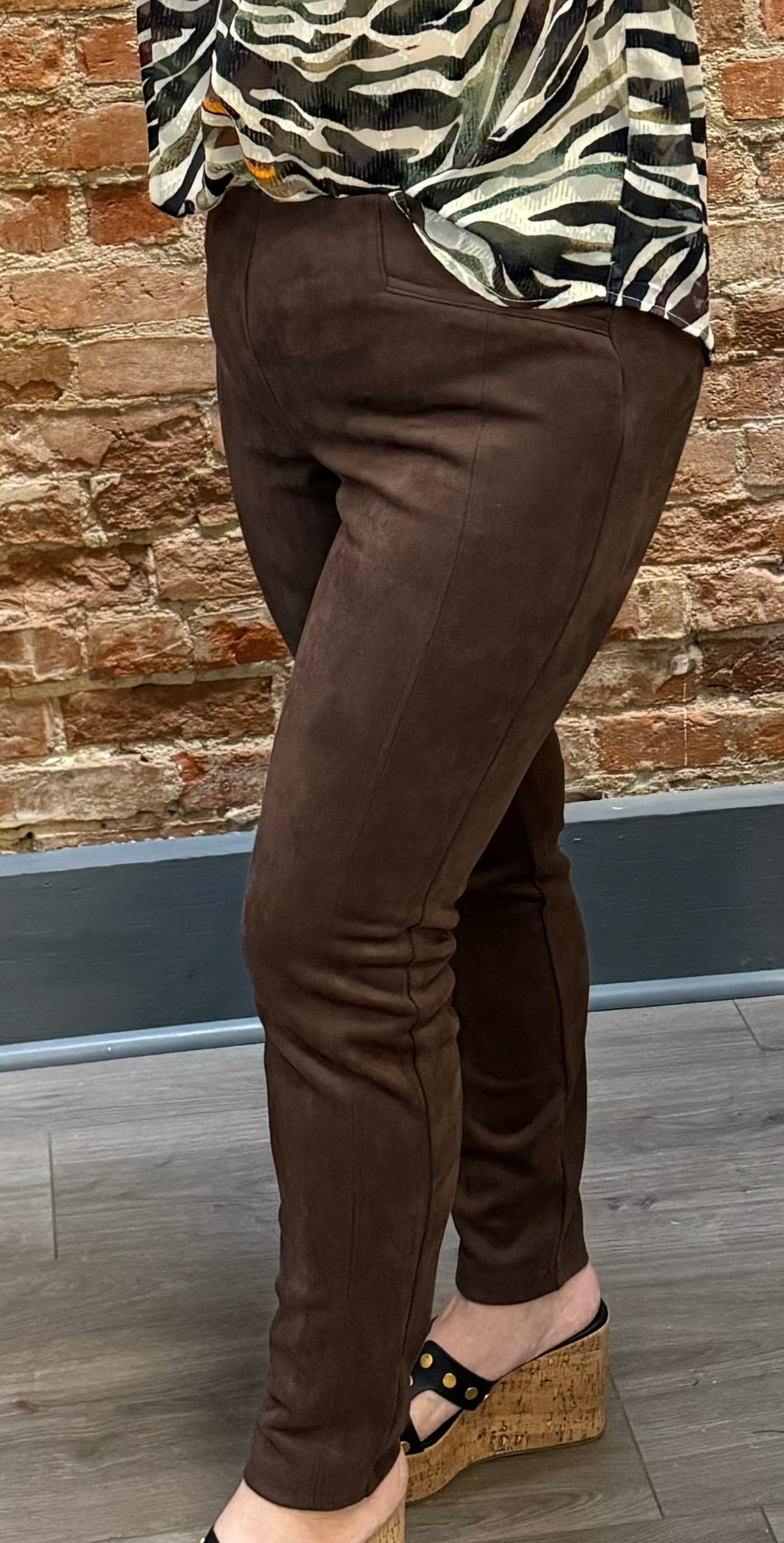 Zac & Rachel Suede Ankle Pants