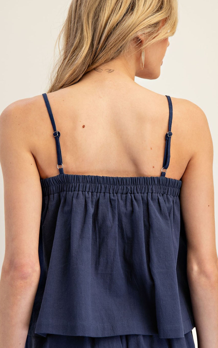 Front Bow Button Down Camisole