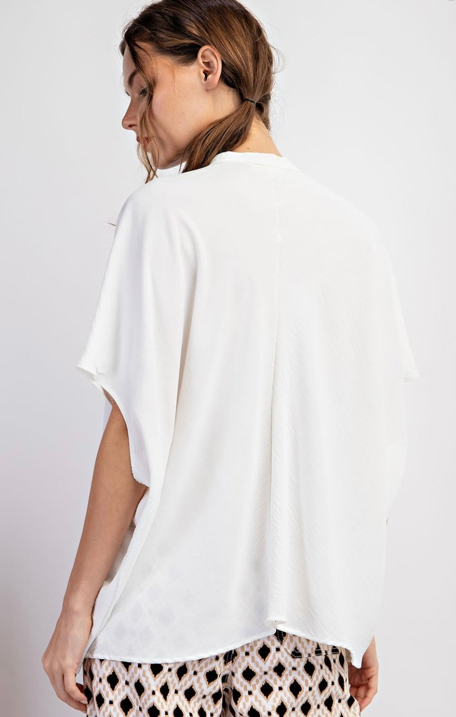 Solid Short Sleeve Top