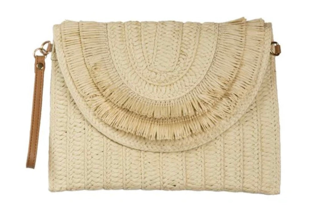 Athena Fringe Clutch