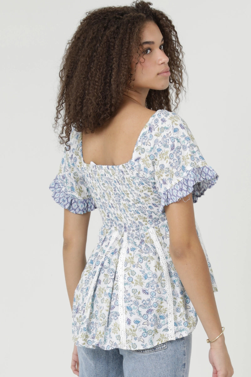 Soft Bloom Boho Top