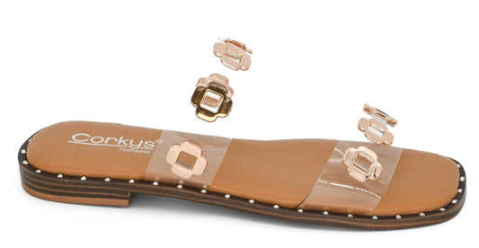 Low Tide Corky Clear Sandal