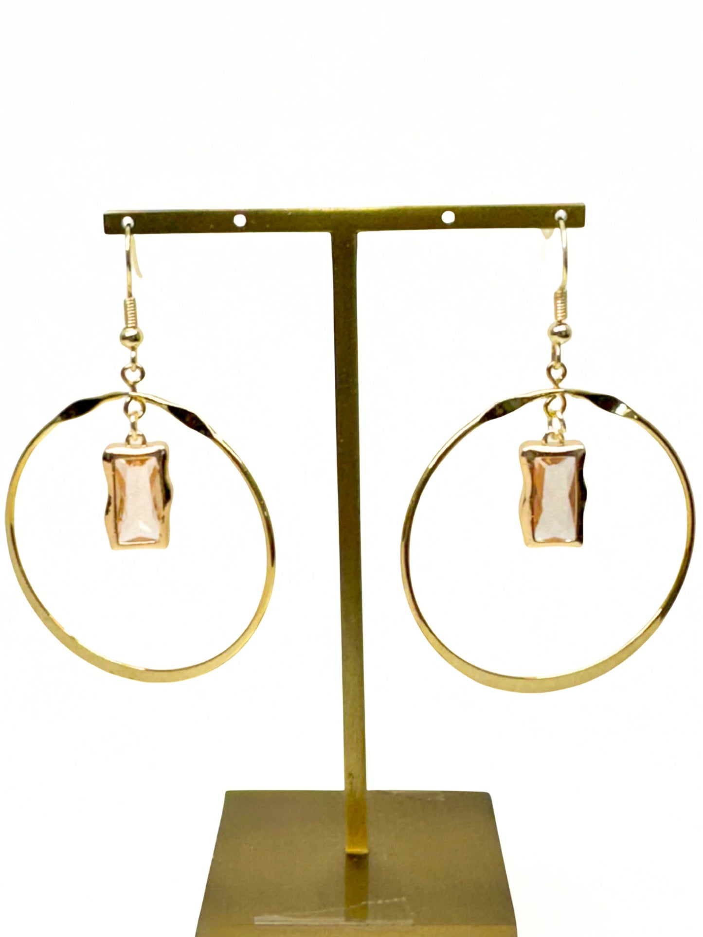 Golden Birthday Hoop Earrings