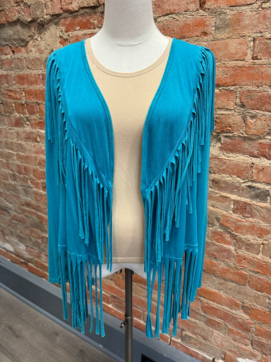 Desperado Aqua Fringe Jacket