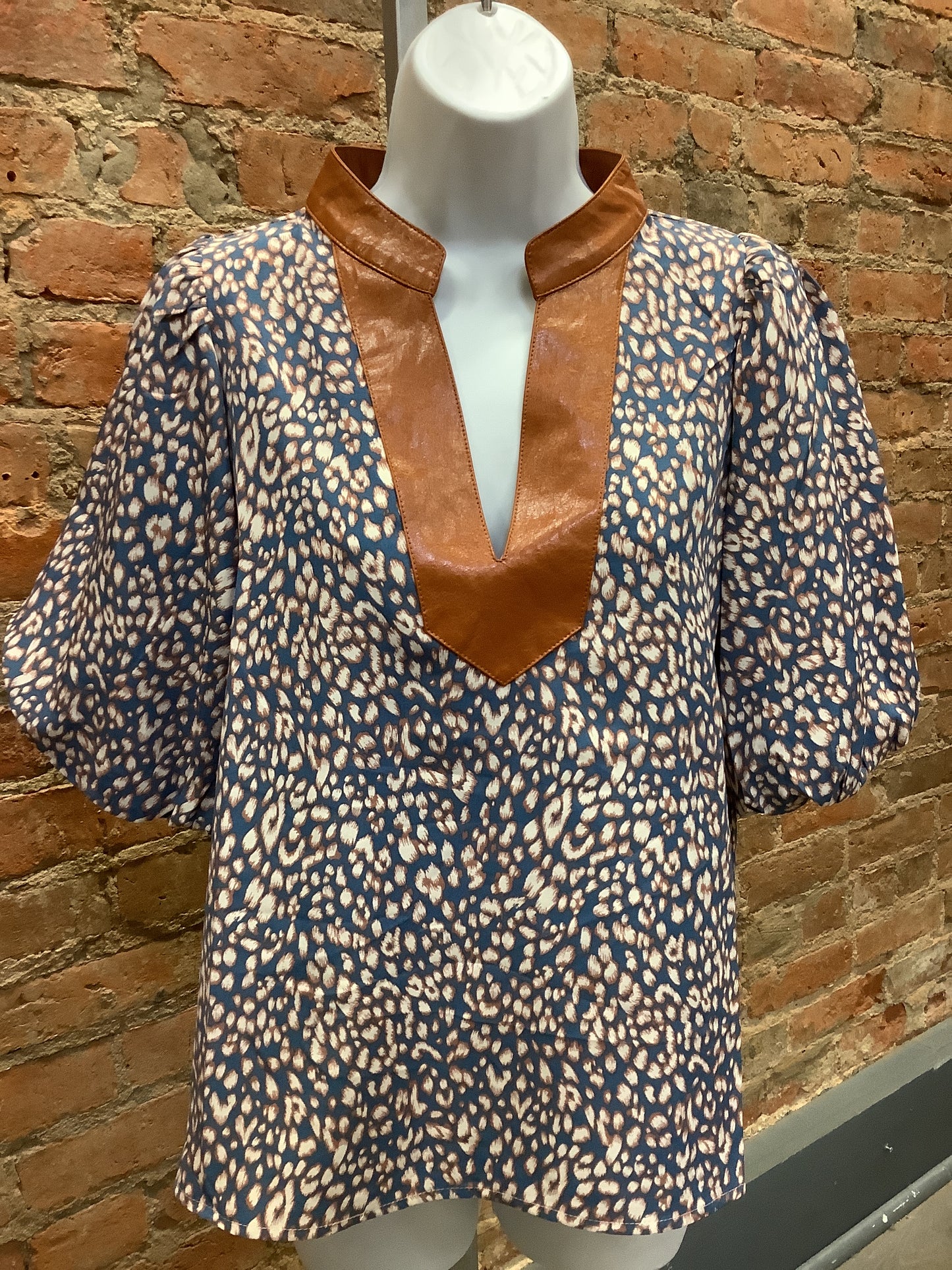 Got the Blues Cheetah Top