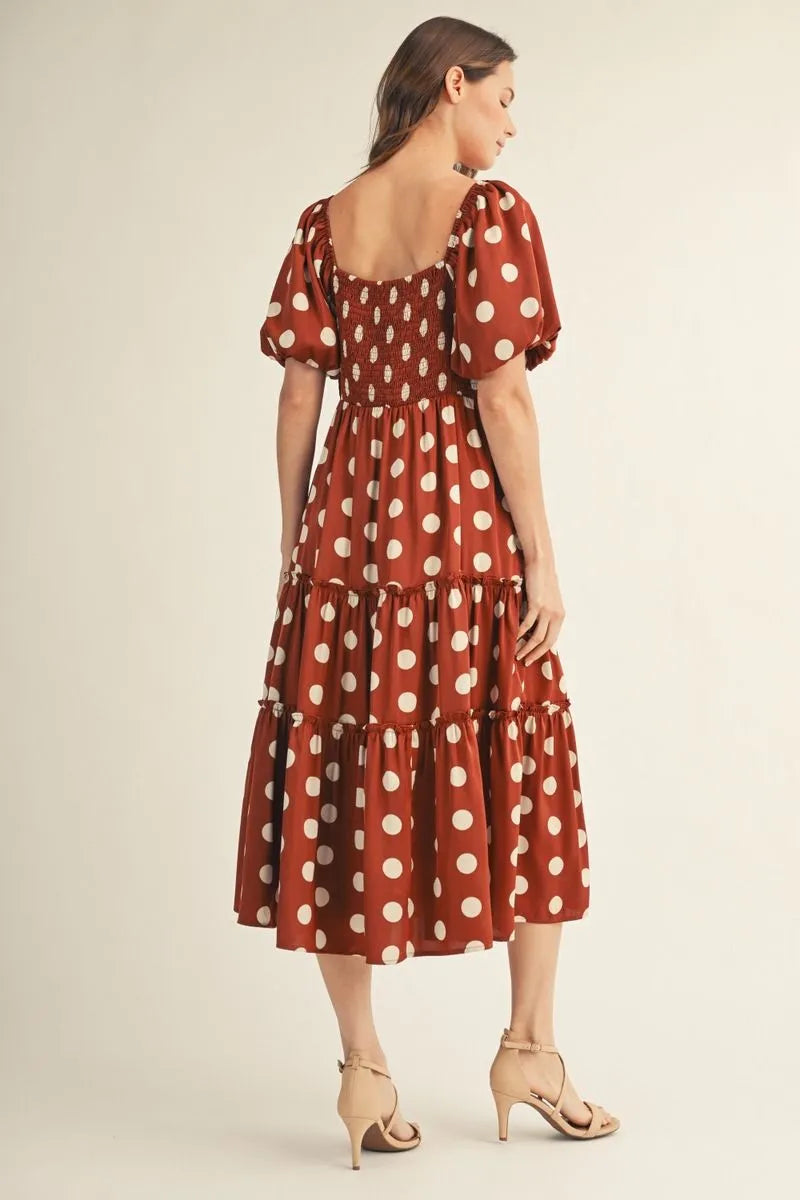 Espresso Dottie Maxi Dress