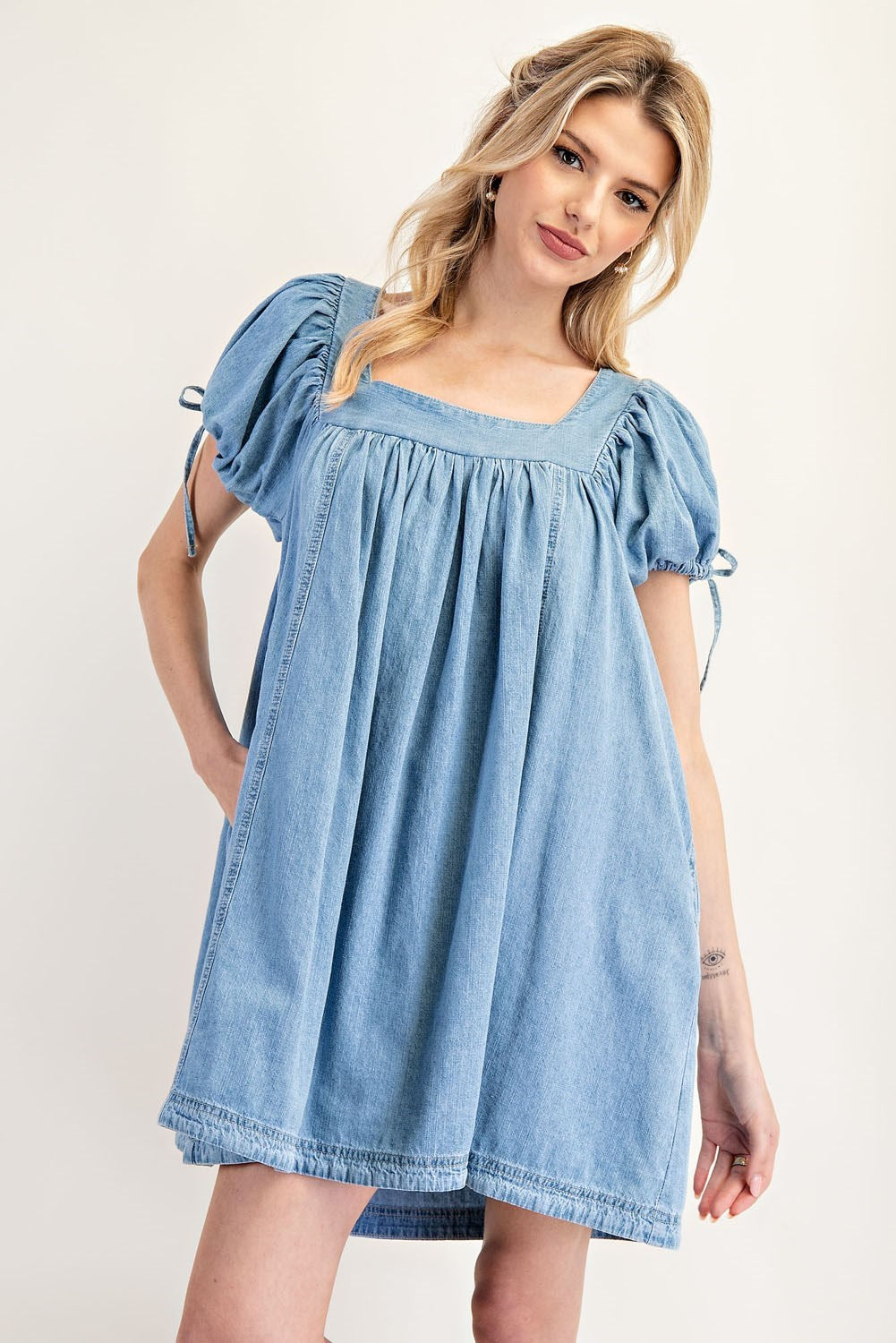 Take A Chance Denim Dress