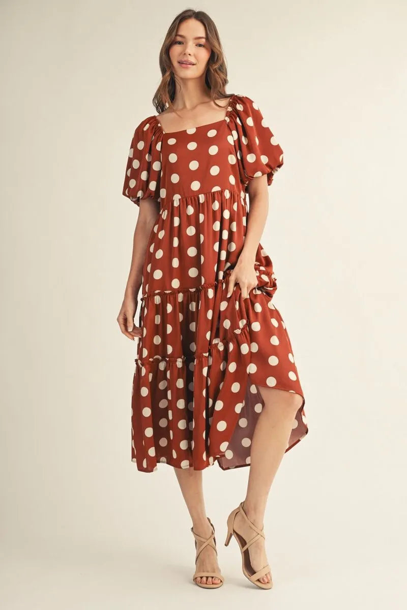 Espresso Dottie Maxi Dress