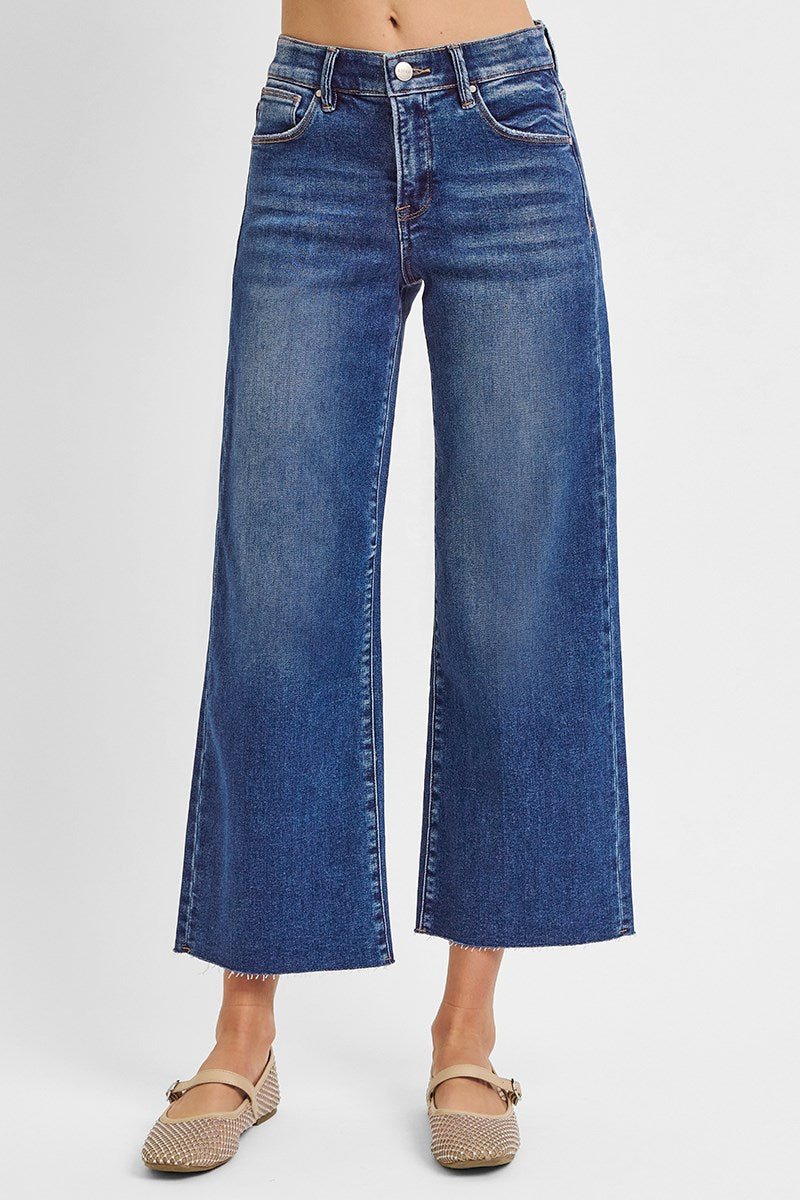 MR Crop Wide Leg Jeans