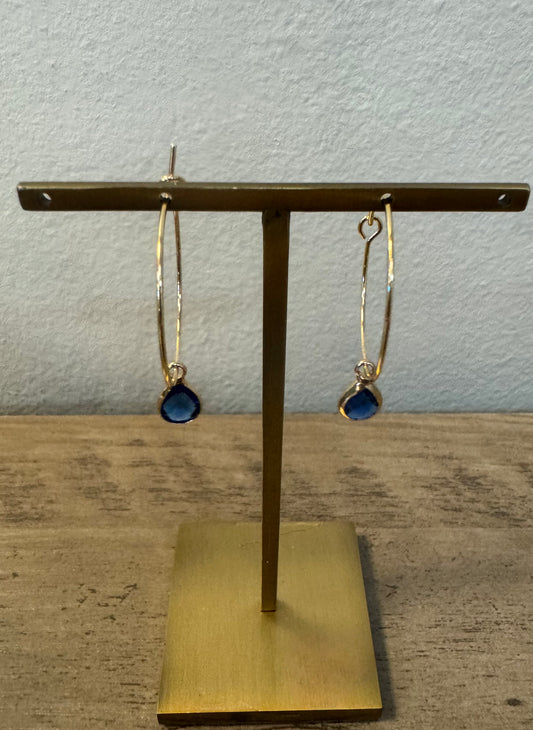 Nora Lane Gem Hoop Earrings