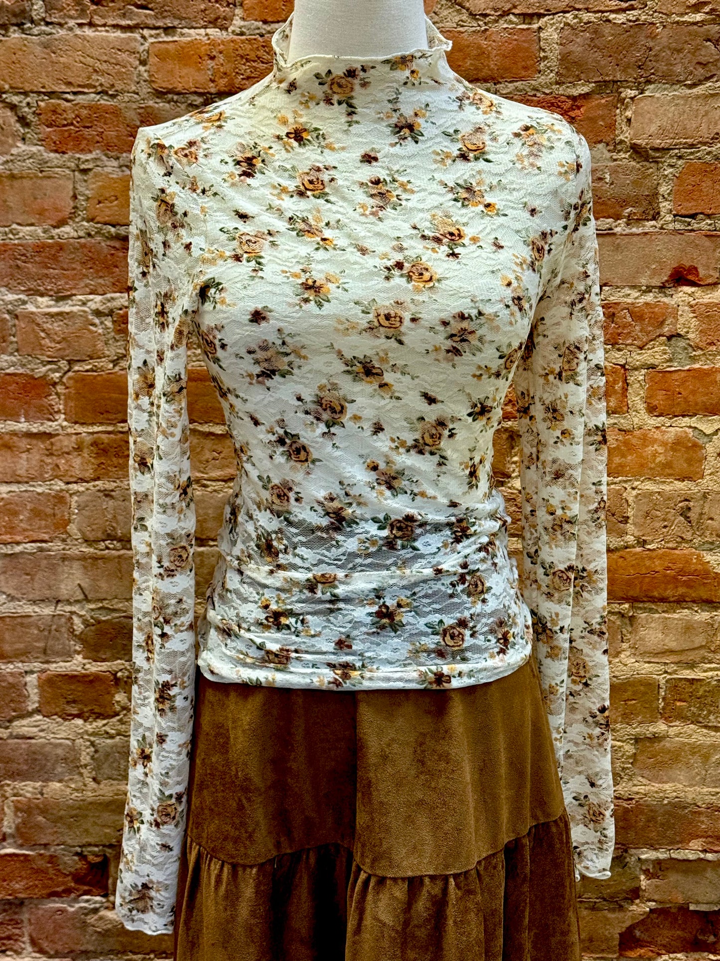 Marigold Lace Top