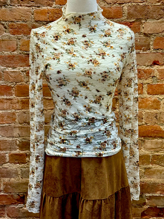 Marigold Lace Top