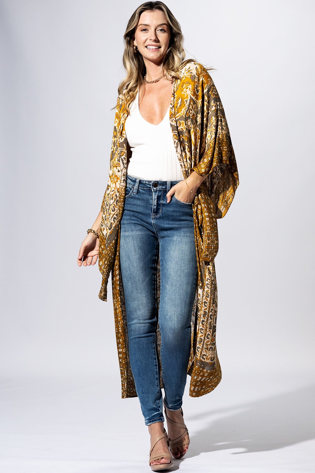 Golden Meadow Kimono