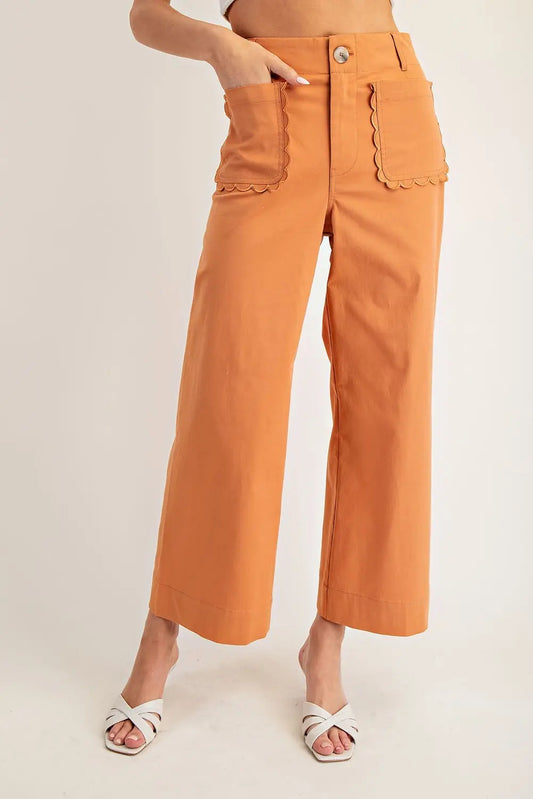 Sunrise Scallop Pocket Pant