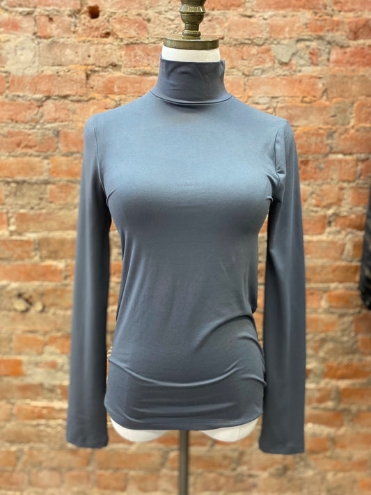 Sleek Intentions Mock Neck Top