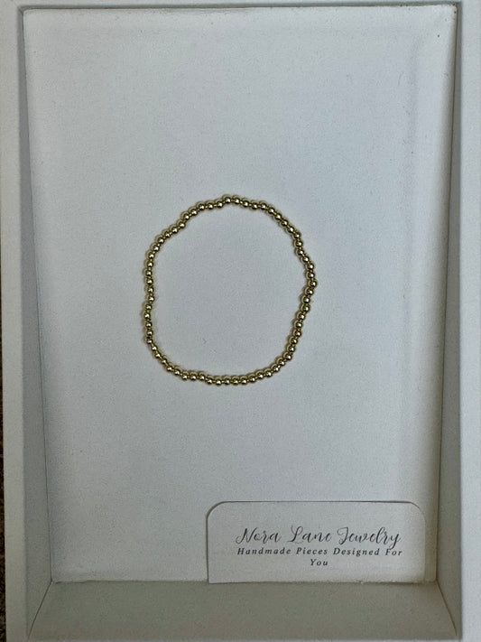 Nora Lane Gold Beaded 3mm Bracelet