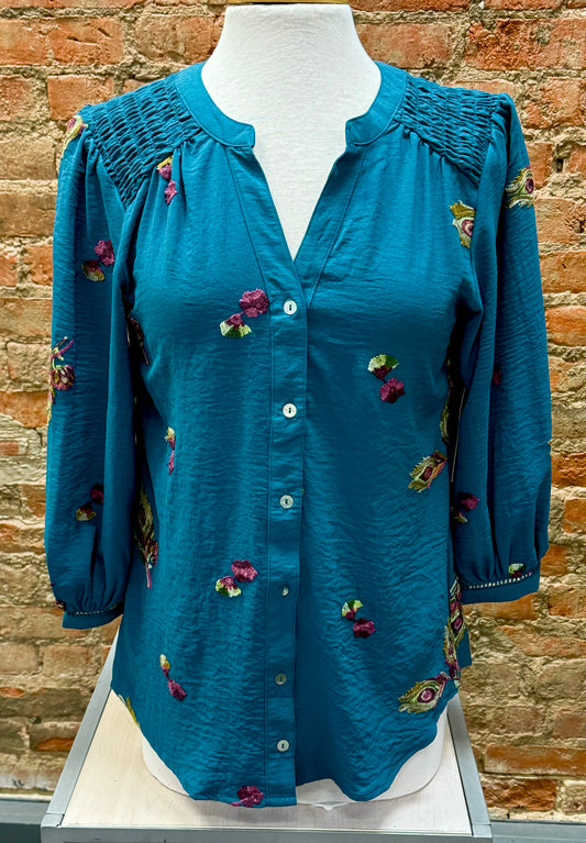 Peacock Pomp Blouse