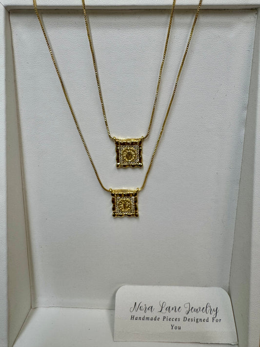 Nora Lane Gold Chain Scapular Necklaces