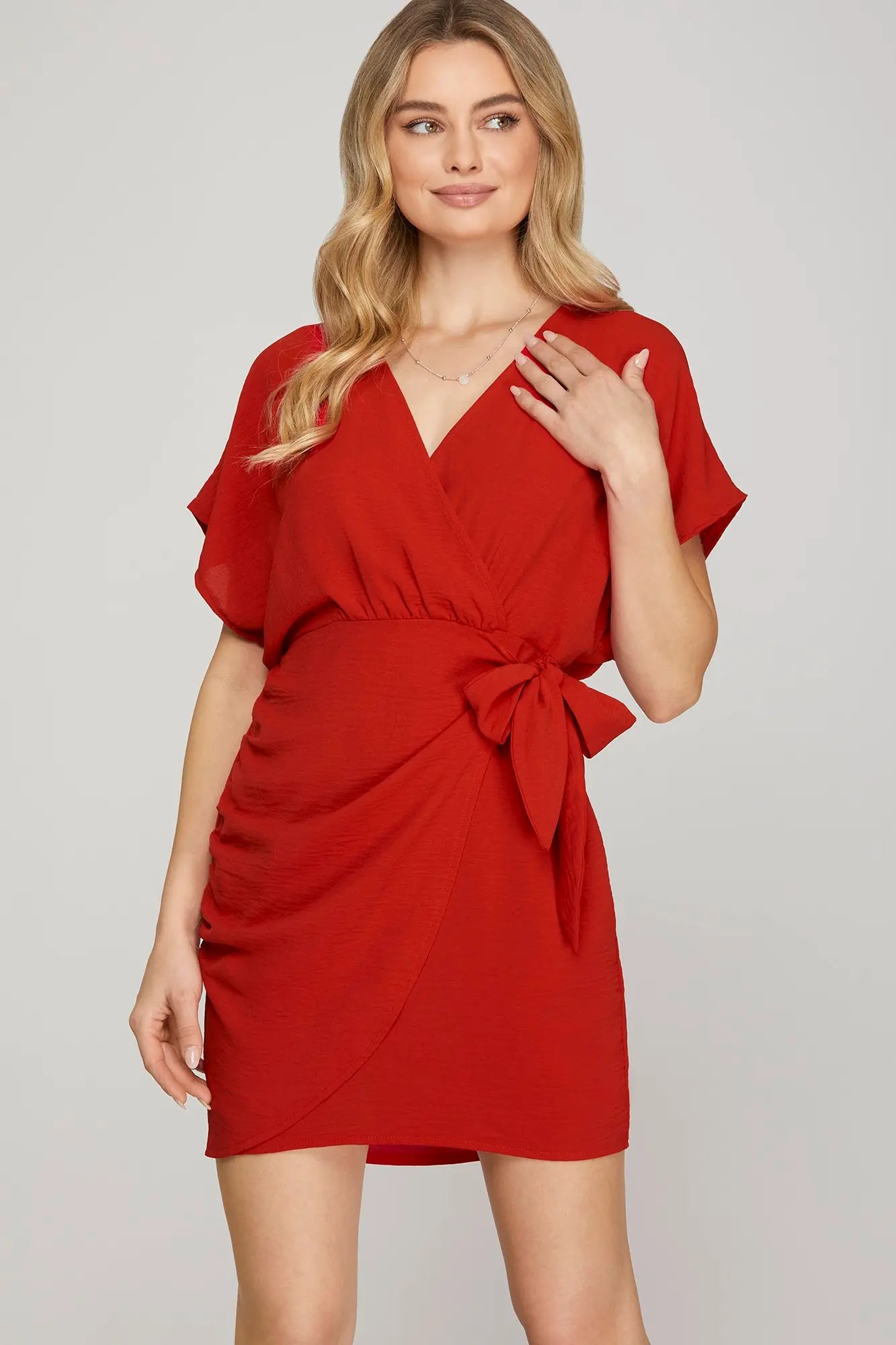 Red Romance Tie Dress
