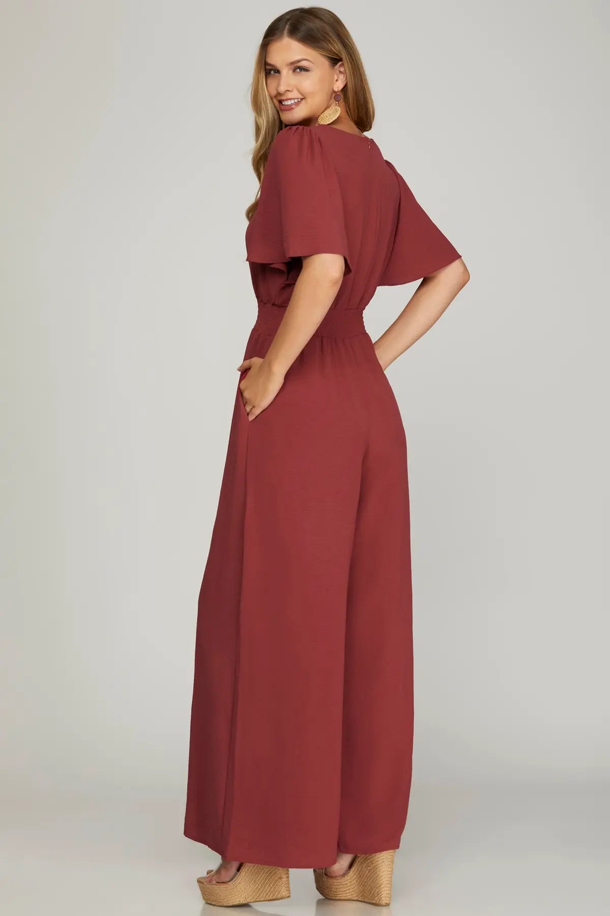 Merlot Moment Jumpsuit