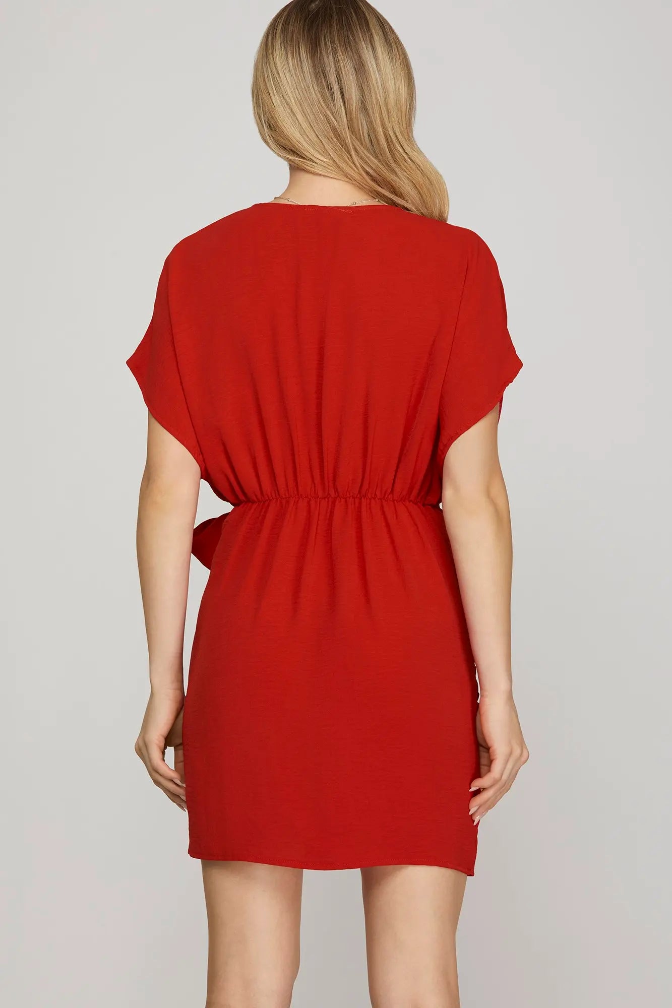 Red Romance Tie Dress