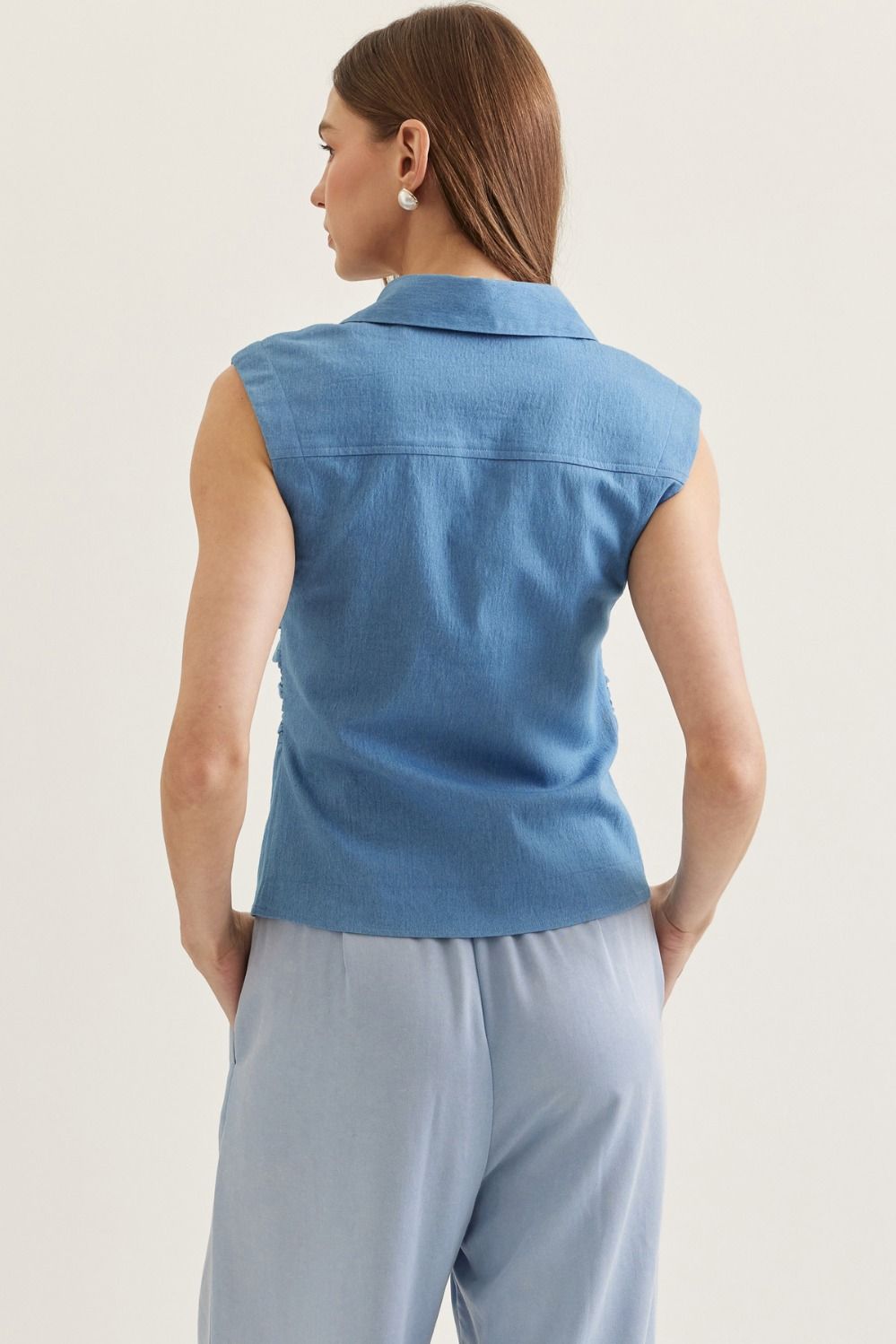 Retro Denim Top