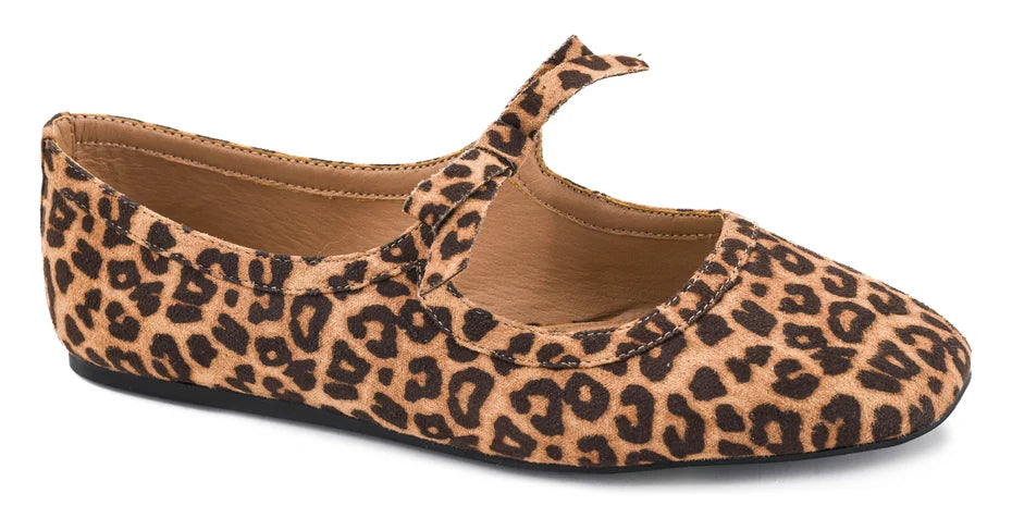 Corkys Layover Leopard Ballet Shoe