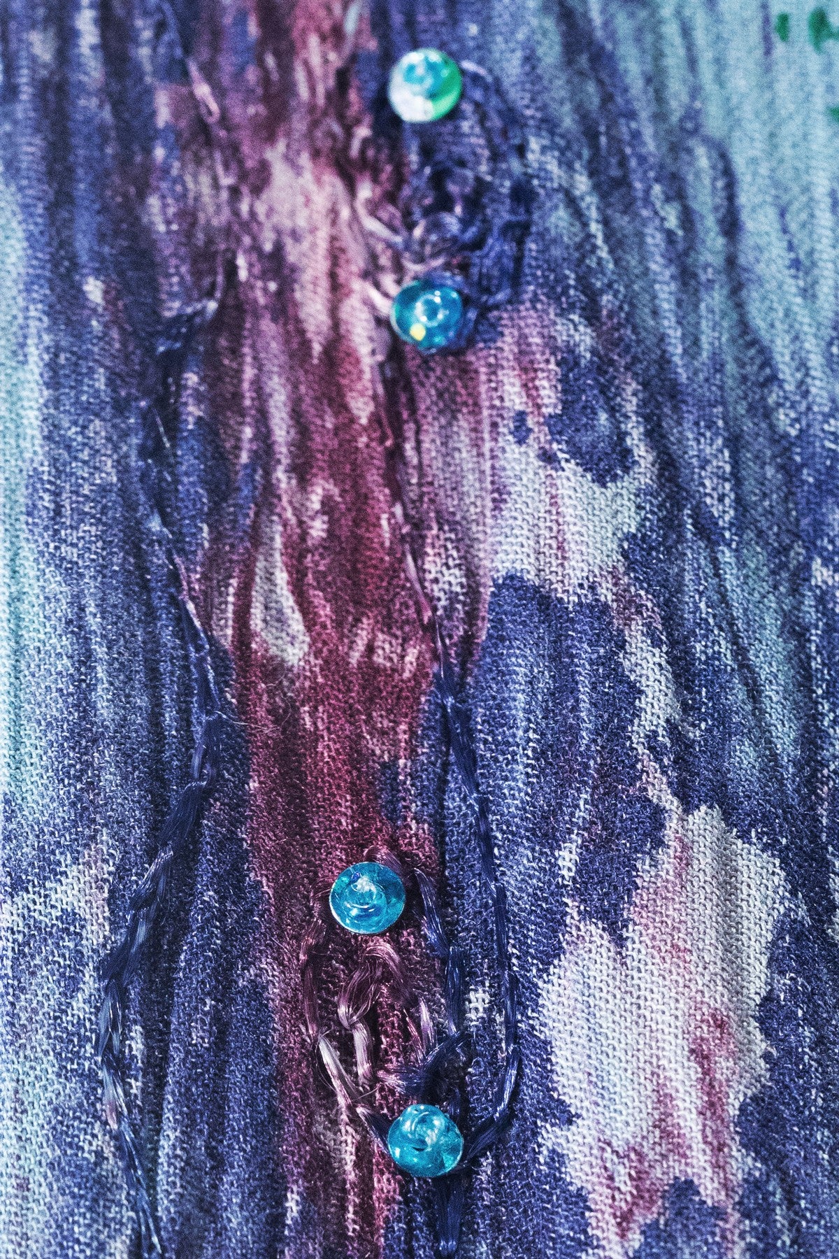 Plum Mist Tie-Dye Kimono