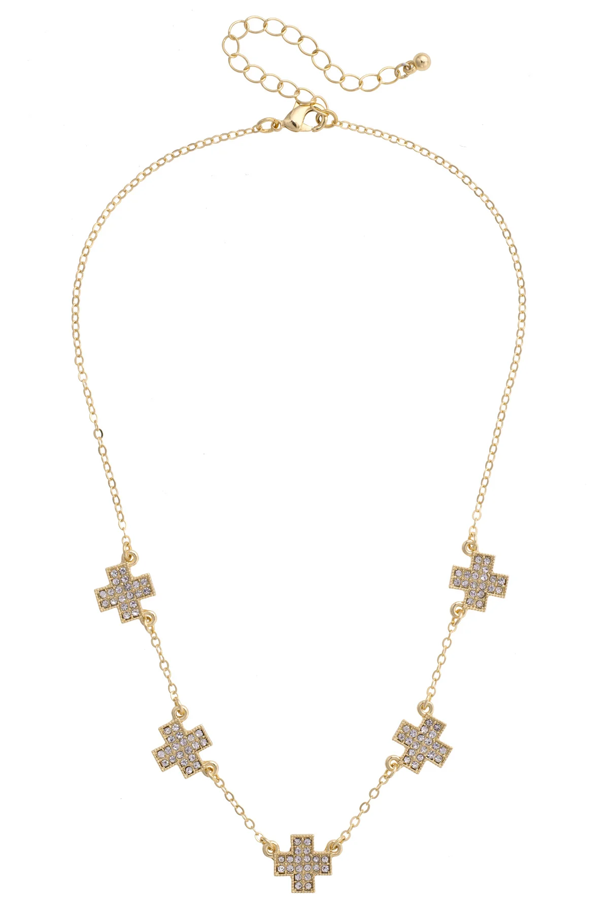 Natalie Pave’ Cross Necklace