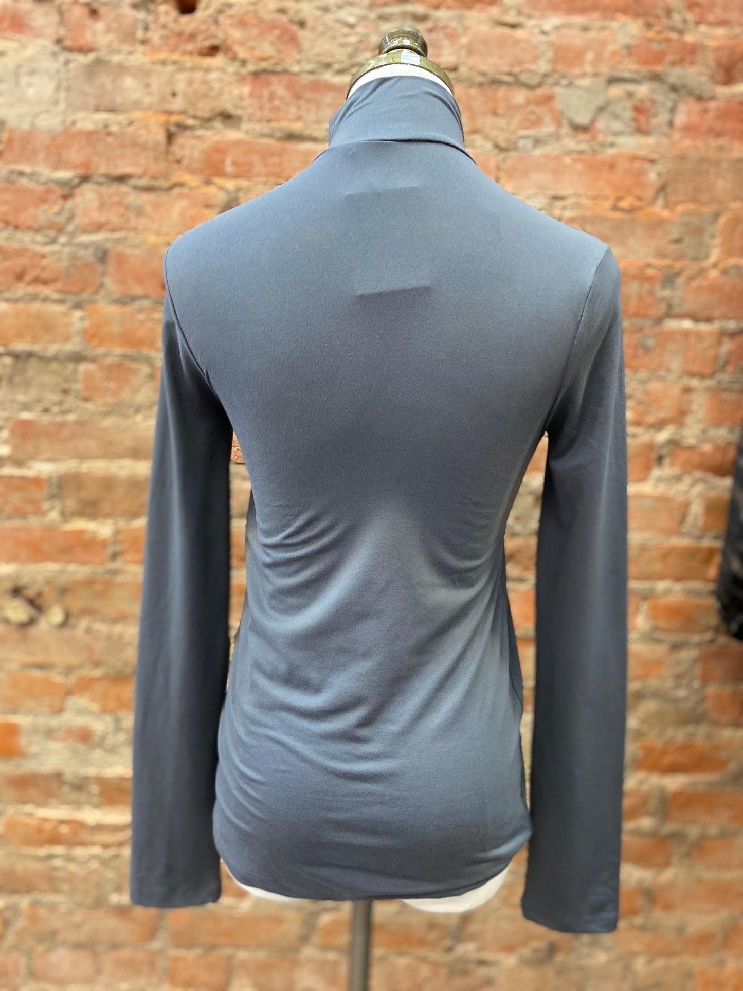 Sleek Intentions Mock Neck Top